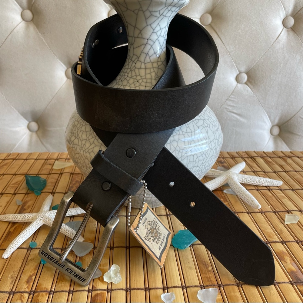 Harley-Davidson Black Leather Belt